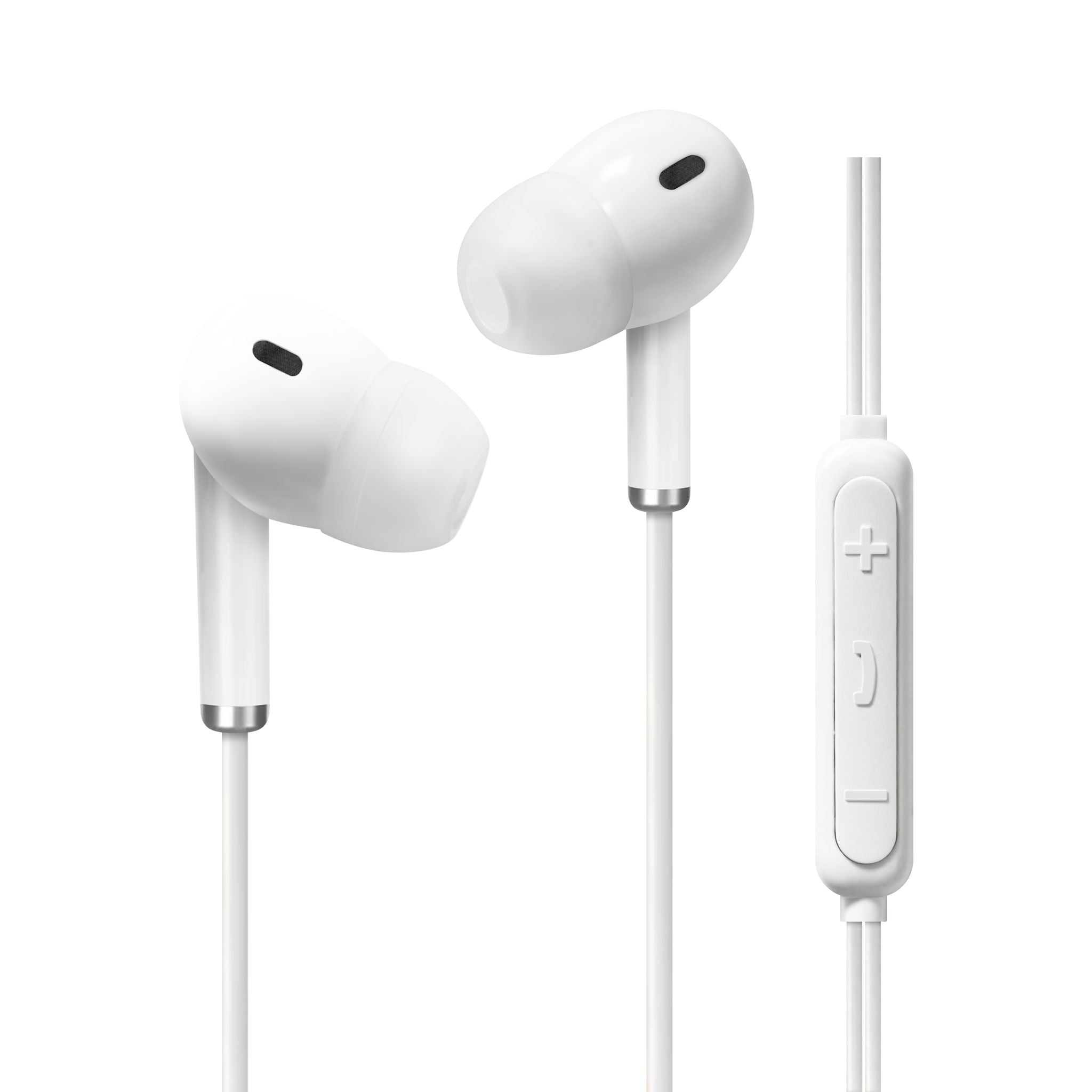 REIKO IN-EAR HEADPHONES WITH MIC FOR IOS IN WHITE SKU:HS1490-8PINWH